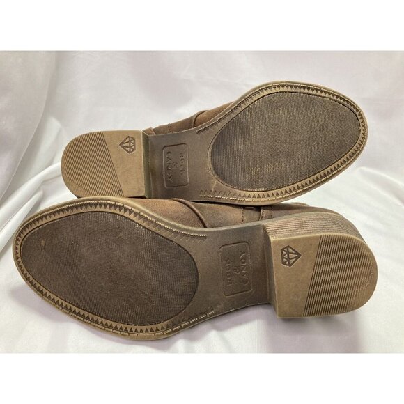 Rock & Candy Lipton Chelsea Booties Brown Womens Size 7 Block Heel Slip-On - Picture 7 of 9